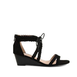 *SALE*  Brinley Co. Women's Aubree Lace-up Braid Wedge 9M--6994